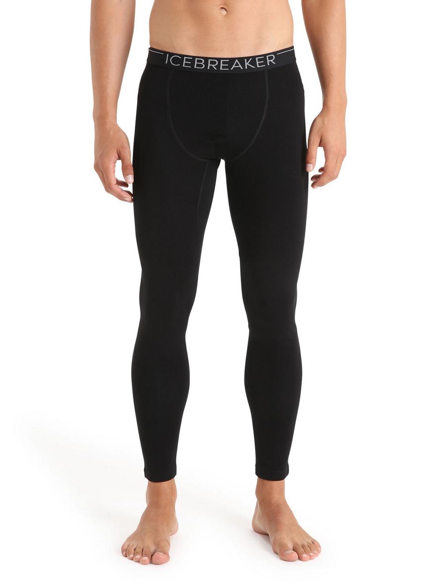 Leggings Icebreaker 15.5 Merino Thermal Homme Noir | FR 1124PJJQ